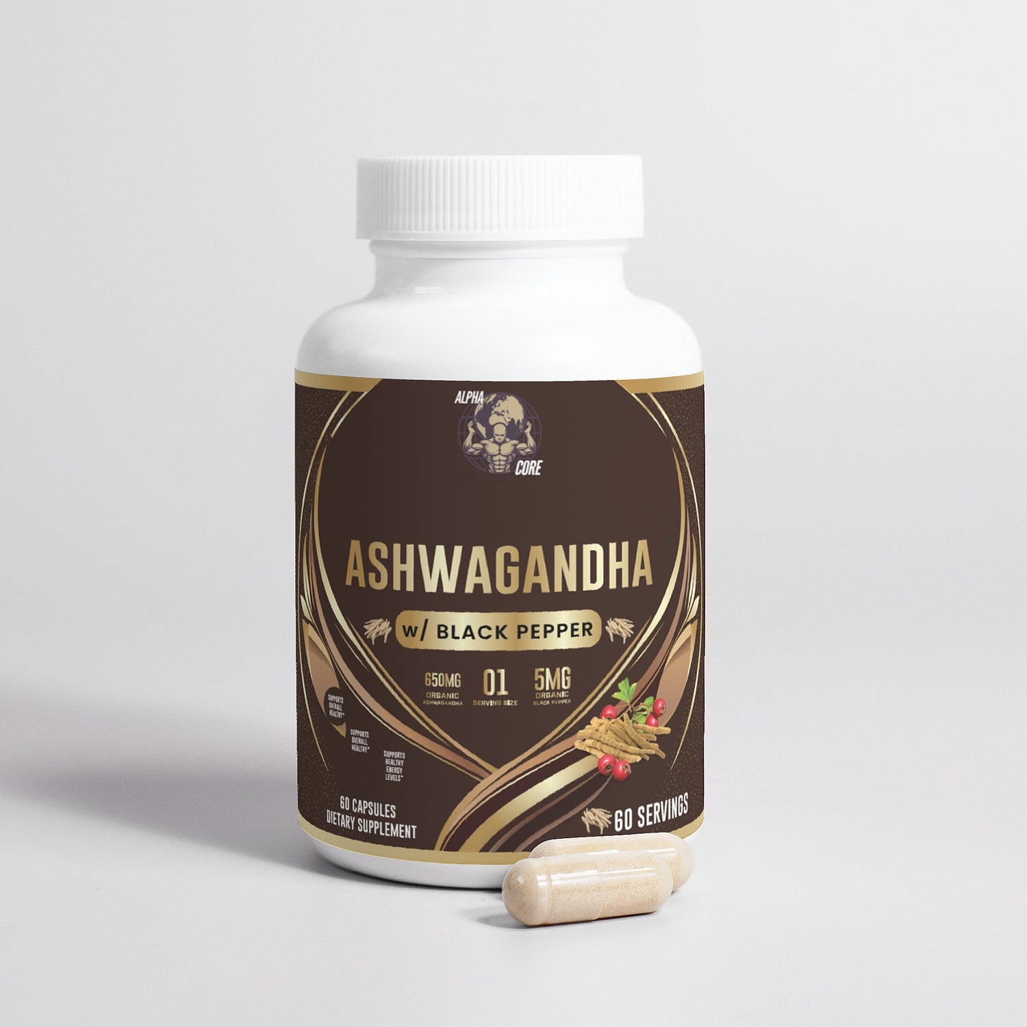 Natural Testosterone Booster – Ashwagandha for Men’s Vitality & Energy